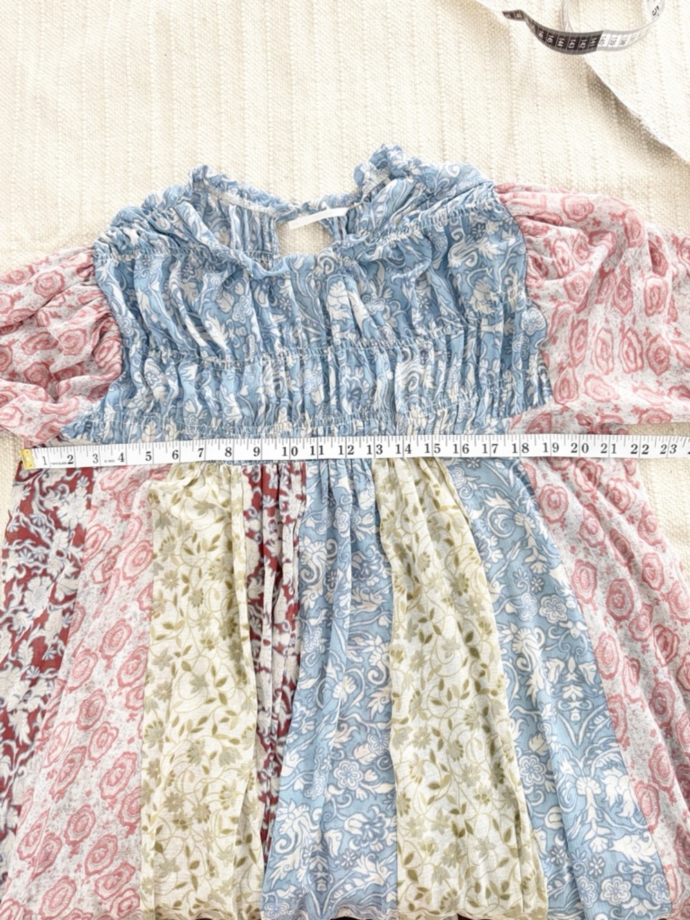 Free People Lilac Combo Merrie Mix Print Tunic Top - Picture 7 of 8